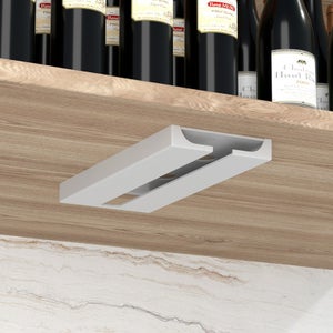 Portabicchiere Universale In Plastica Per Barca, Yacht, Camper, Divano - Con Foro Di Scarico, Diametro 10,8 Cm, Bianco