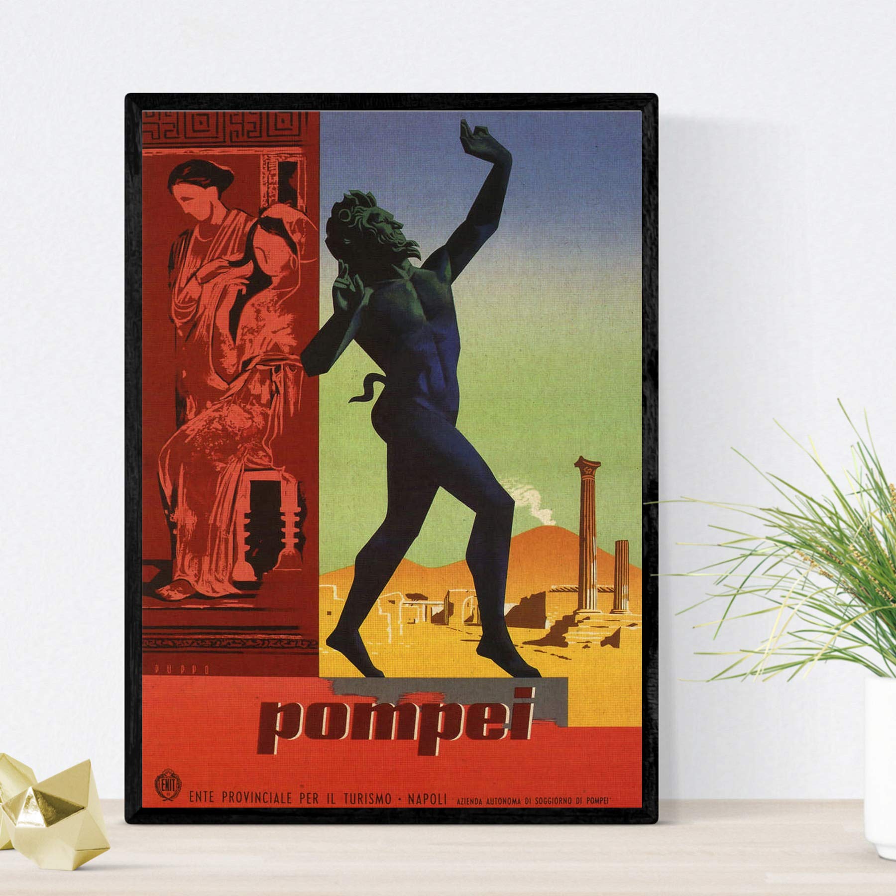 Posters vintage. posters publicidad del mundo. tres láminas vintage de ciudades de italia. sin marco - a3