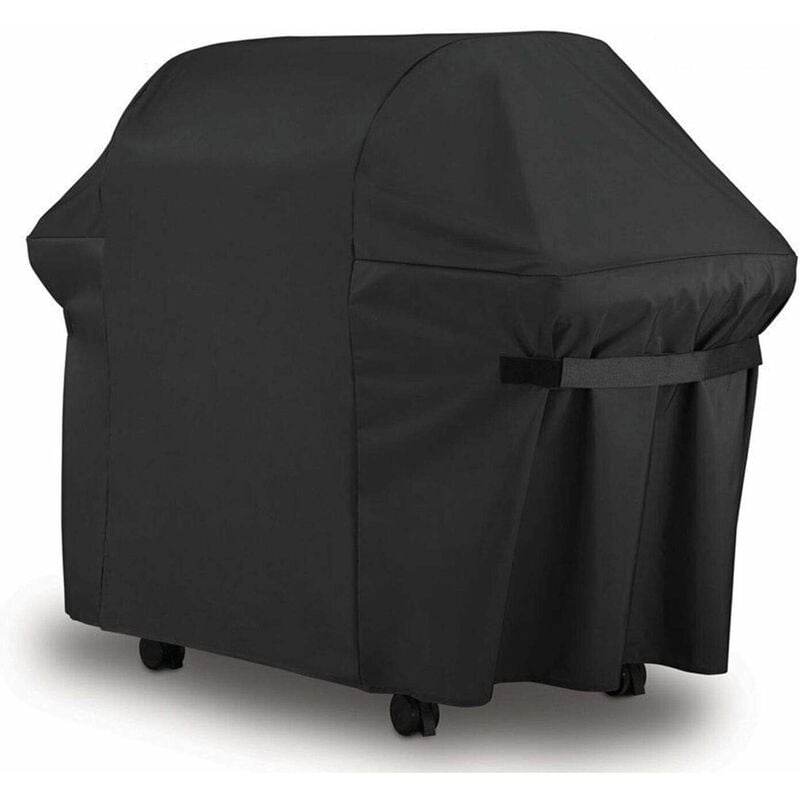 Pokrowiec na Grill 152x76x122cm 420D Oxford, Wodoodporna Ochronna Plandeka na Grilla, Osłona Grilla Odporna na UV/Wodę/Wilgoć, Do Użytku Zewnętrznego
