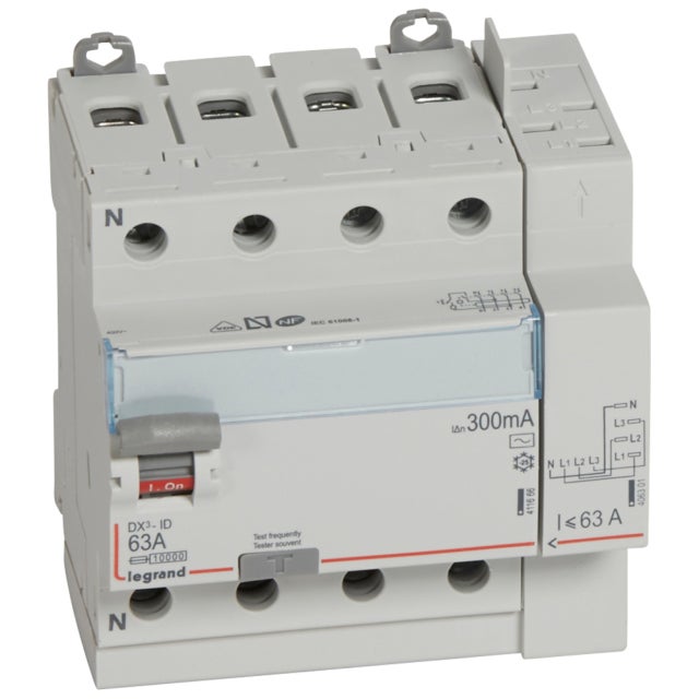 Disjoncteur Différentiel FI 63A 300mA Type B 4 Pôles Solar+more