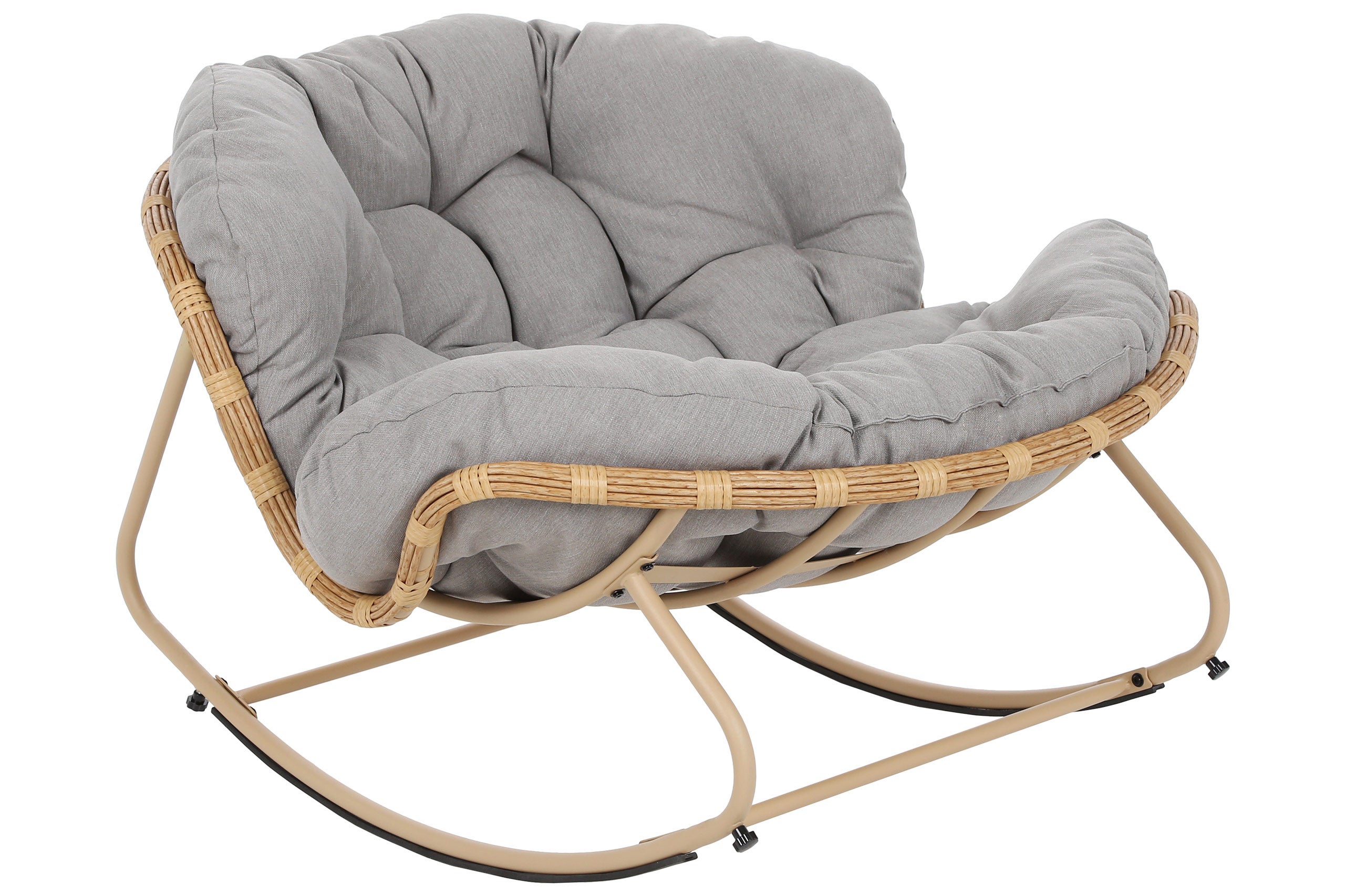 Fotel technorattanowy Palermo Beige / Light Grey