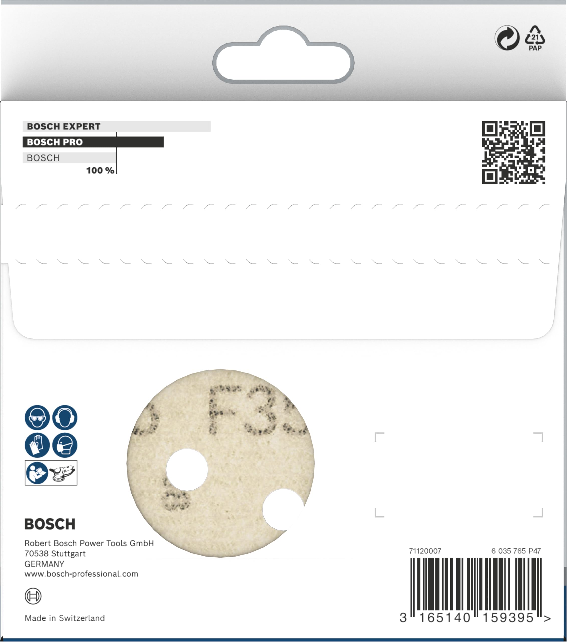 Bosch PRO F355 Tarcza szlifierska 125 mm 400 - 2608605121 - 9