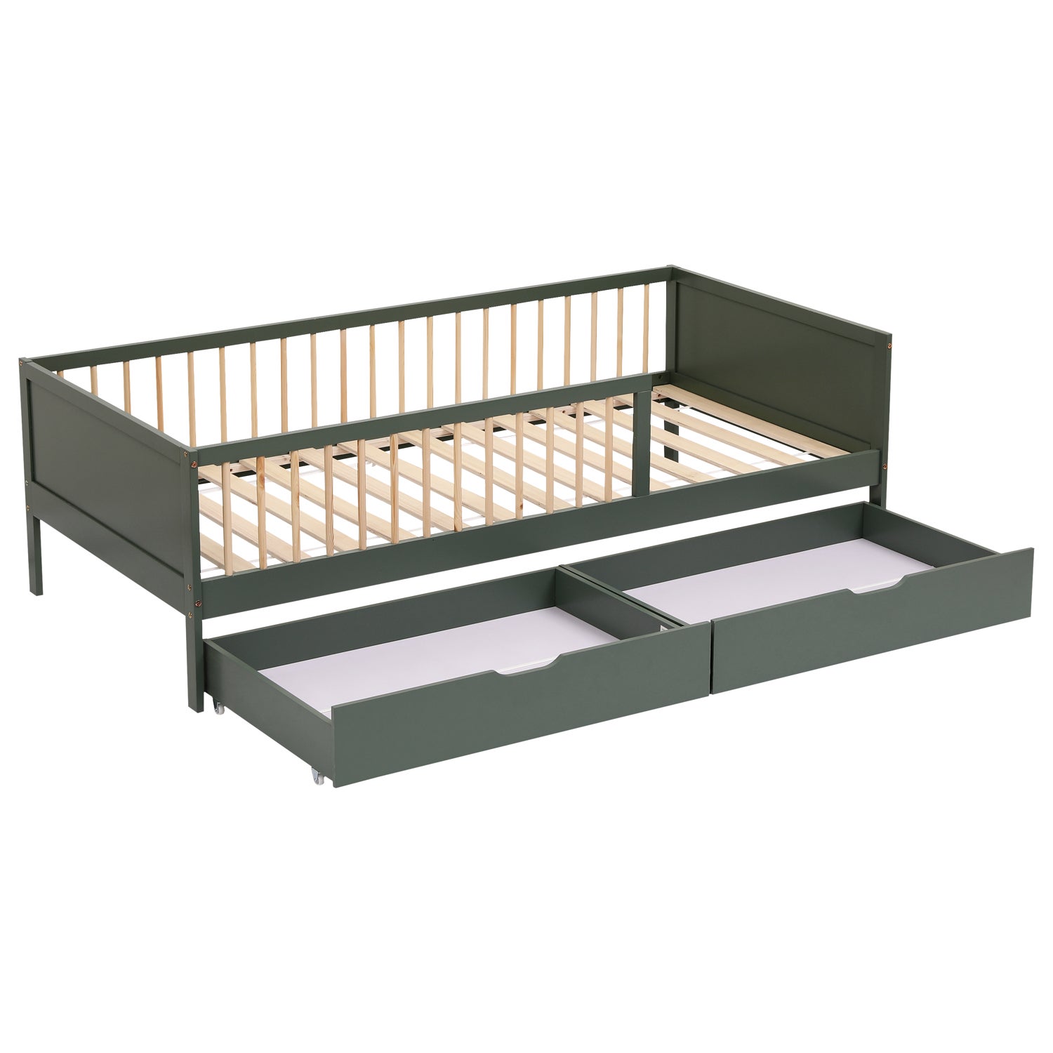 Lit pour enfant vert 1 place ADAM - 9