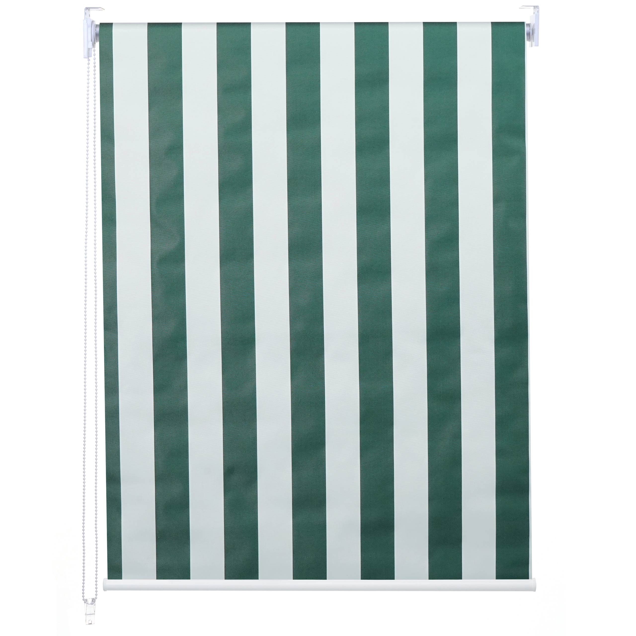 Estor enrollable opaco para ventana protección solar estor lateral 60x160cm opaco verde blanco 04_0004539