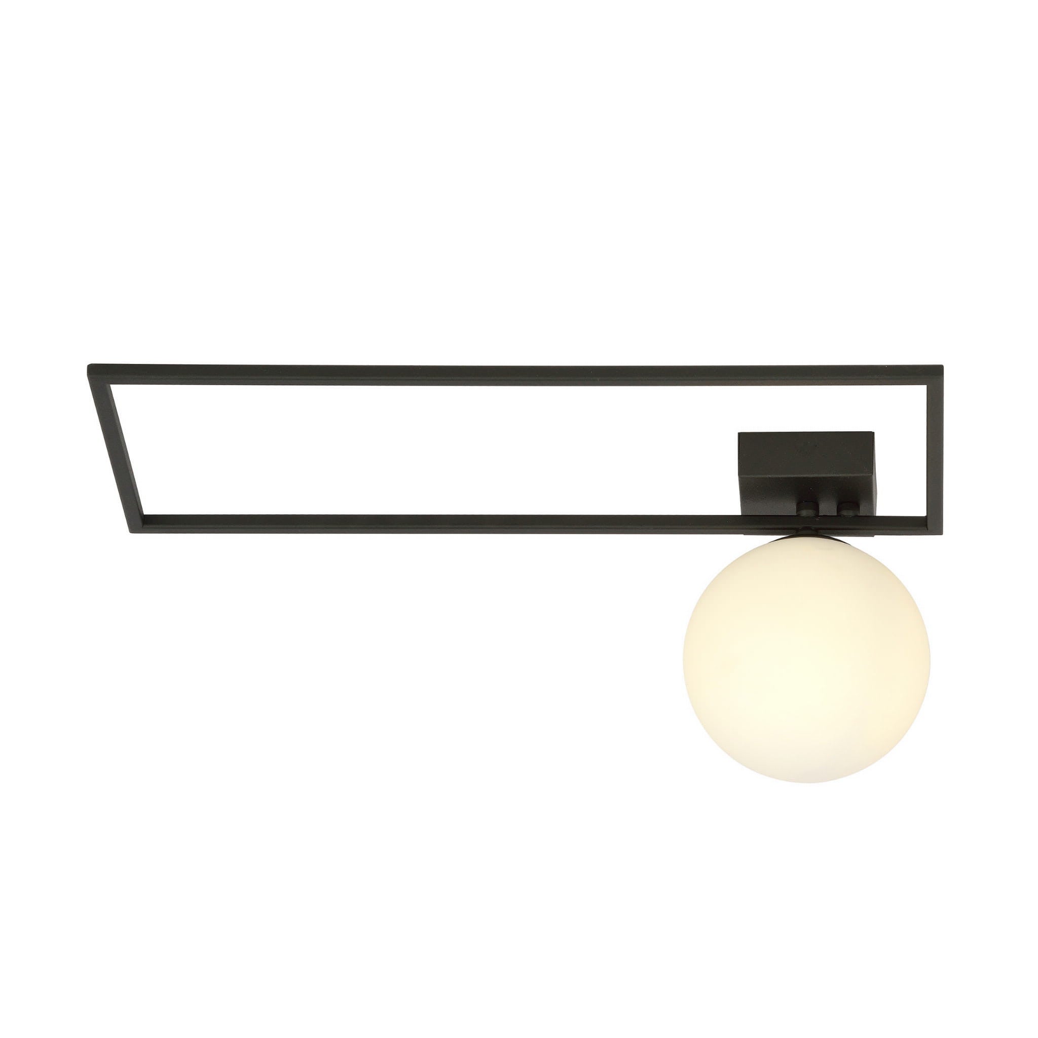 Lampa sufitowa wisząca Imago czarno-biała 1xE14x10W wym: 21 x 50 cm metal Emibig