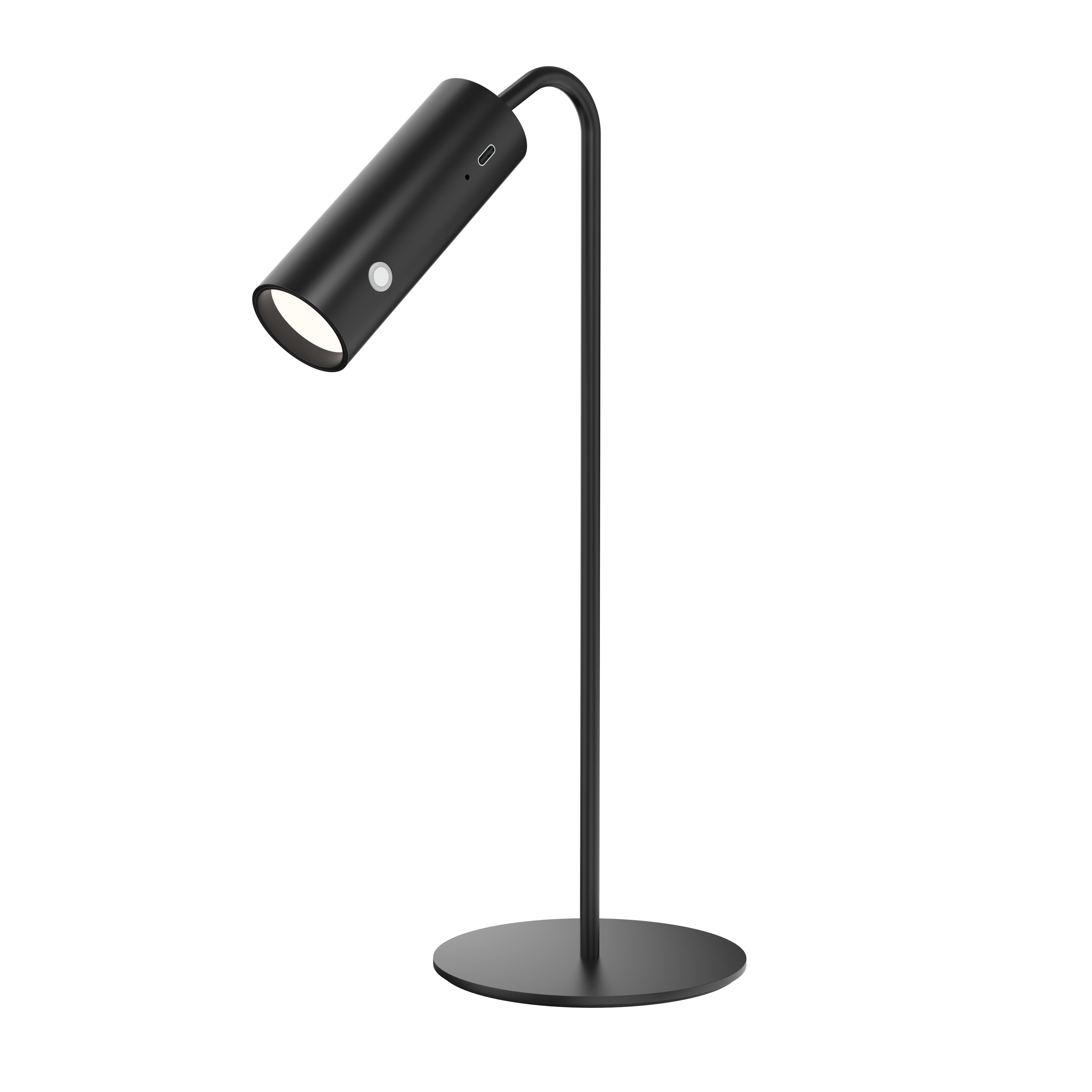 EMKE Lampka biurkowa bezprzewodowa magnetyczna 6-w-1 – LED – Sterowanie dotykowe i ściemnianie – Obrót 360°– Czarna