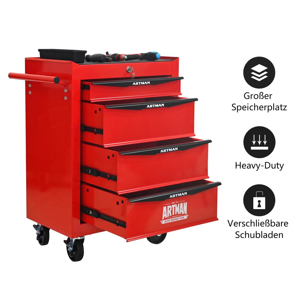 Caisse à outils roulante 4 tiroirs 20