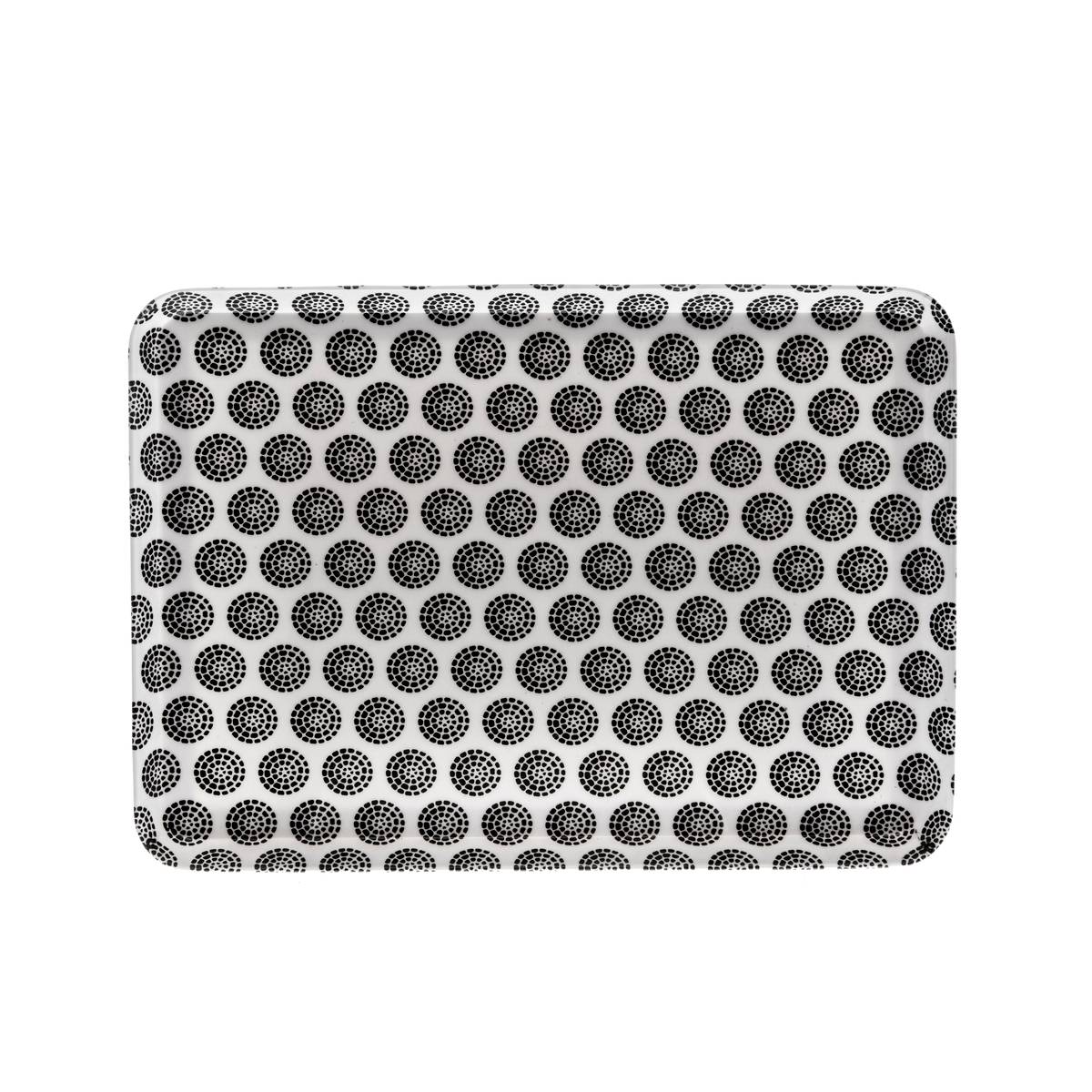 Plateau En Mélamine Bohemia - Dimensions 30,4x21,5x1,9 Cm - Design Coloré, Léger Et Résistant - Pour Apéritif, Petit-déjeuner, Déco