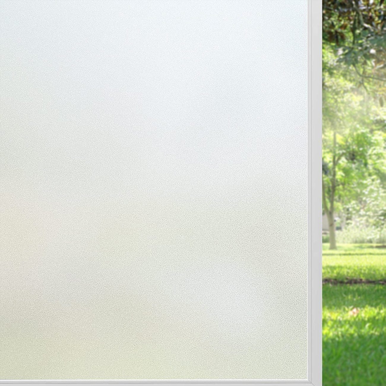 2 sztuki Folia matowa Folia okienna, naklejka zapewniająca prywatność Dekoracyjna naklejka okienna, 60 x 200 cm