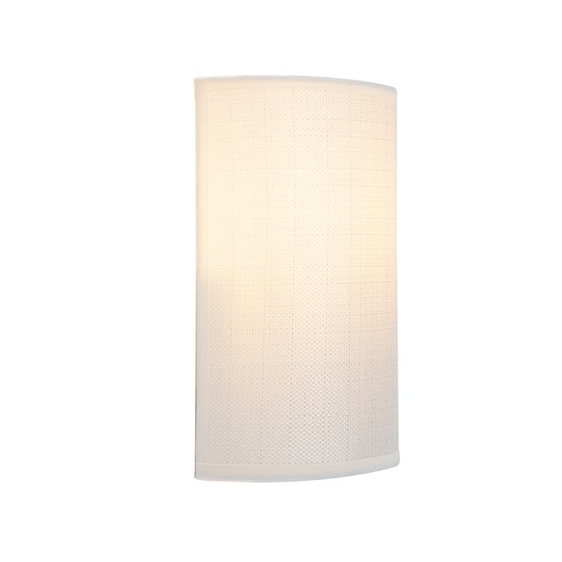 Nowoczesna lampa ścienna biała - Simple Drum Jute - 7