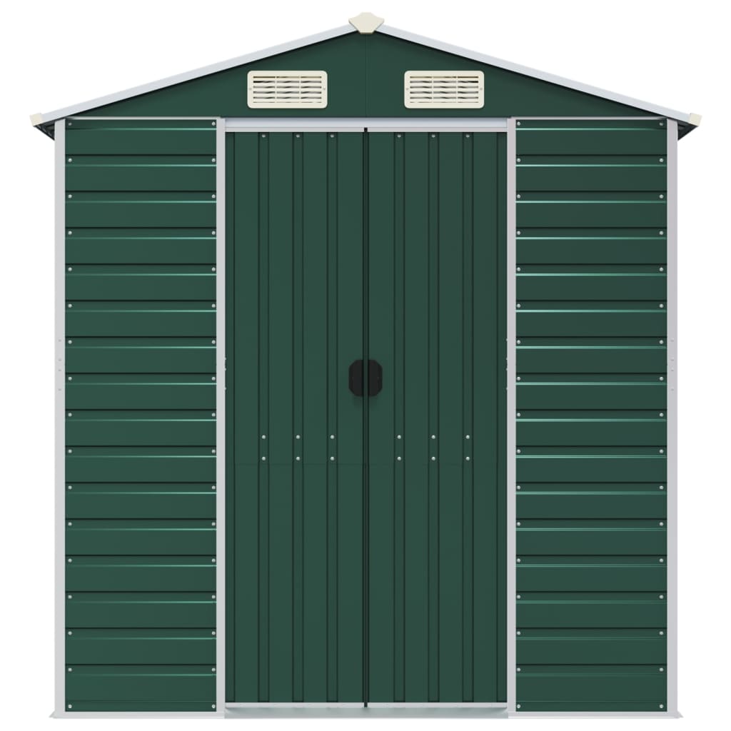 Maison Exclusive - Abri de jardin vert 191x555x198 cm acier galvanisé - 4