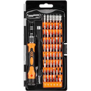 Testeur électrique 2-en-1 TZEKING - Tournevis Testeur De Tension 2-en-1 - Magnétique, Avec Détection LED - 8 Pièces Embout Magnétique