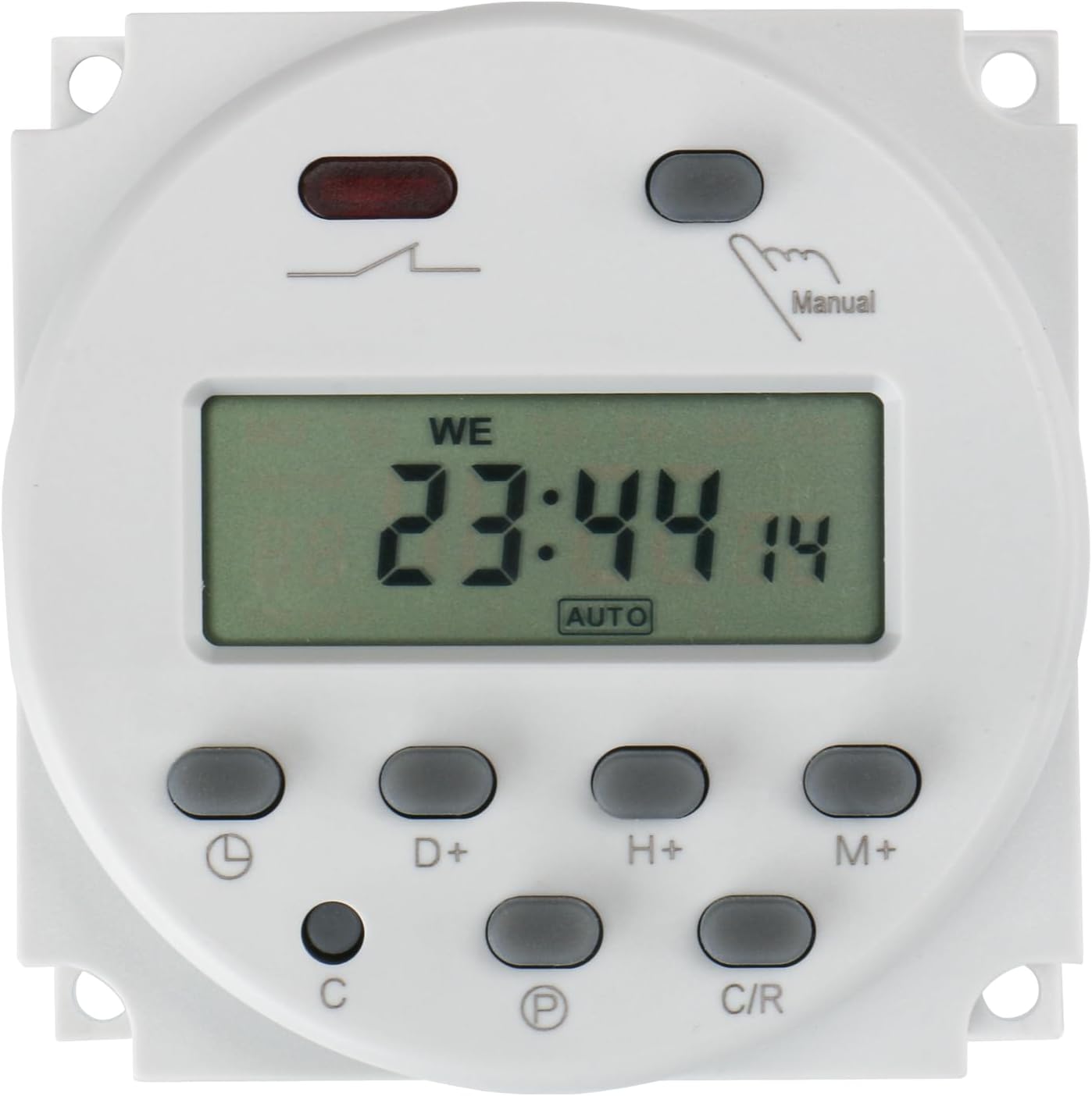 CN101A Wejście DC/AC 12V, Napięcie 220V 16A Cyfrowy programowalny timer LCD, Przekaźnik czasowy 17 razy dziennie i tygodniowo