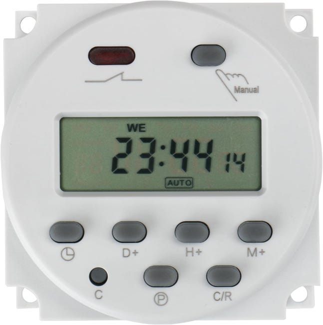 Timer Par CN101A Entrée DC/AC 12V, Sortie 200-250V AC, 16A Ampères Digital LCD ...