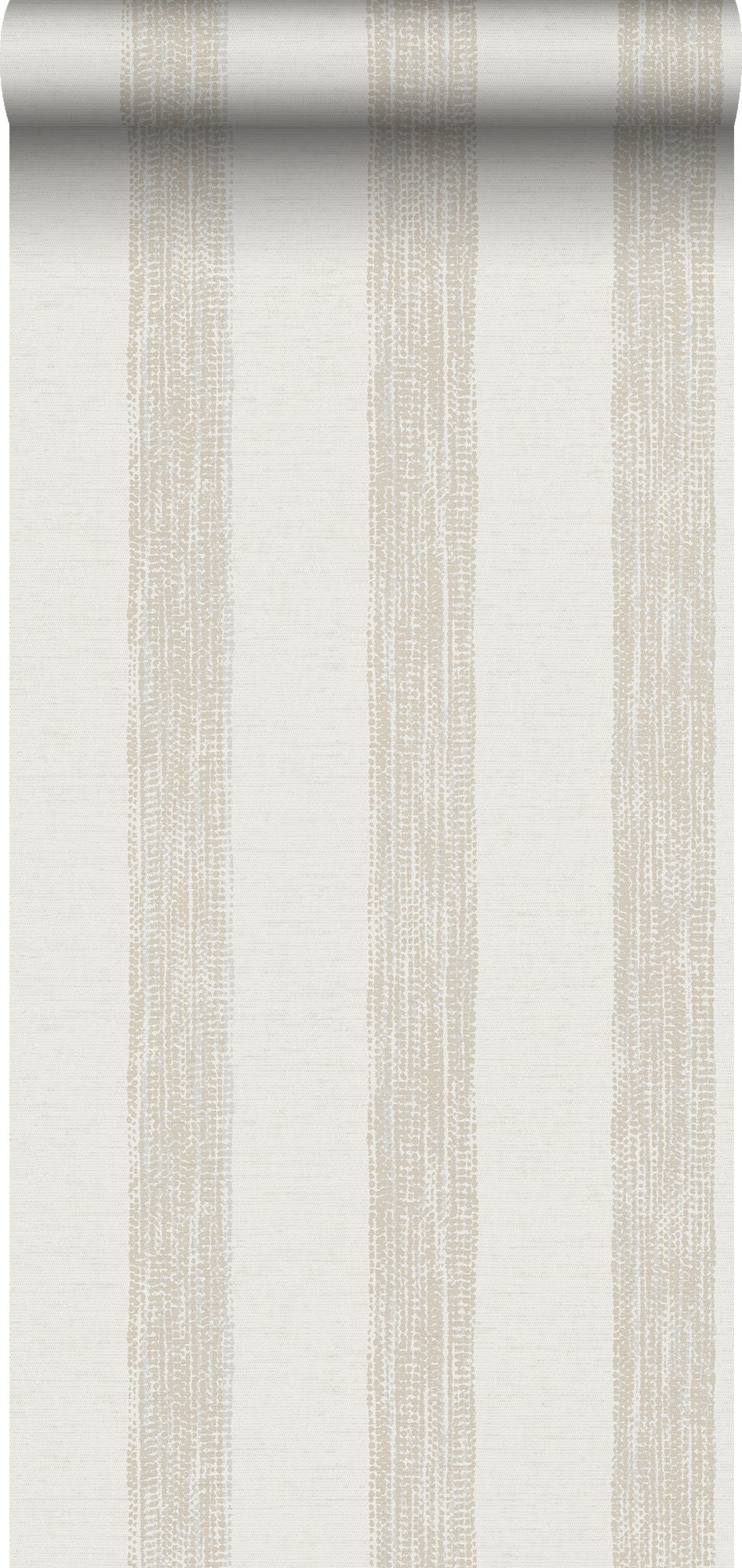 Tapeta malowane paski beżowymIbiałym - 53 cm x 10,05 m - SANDERS &amp; SANDERS