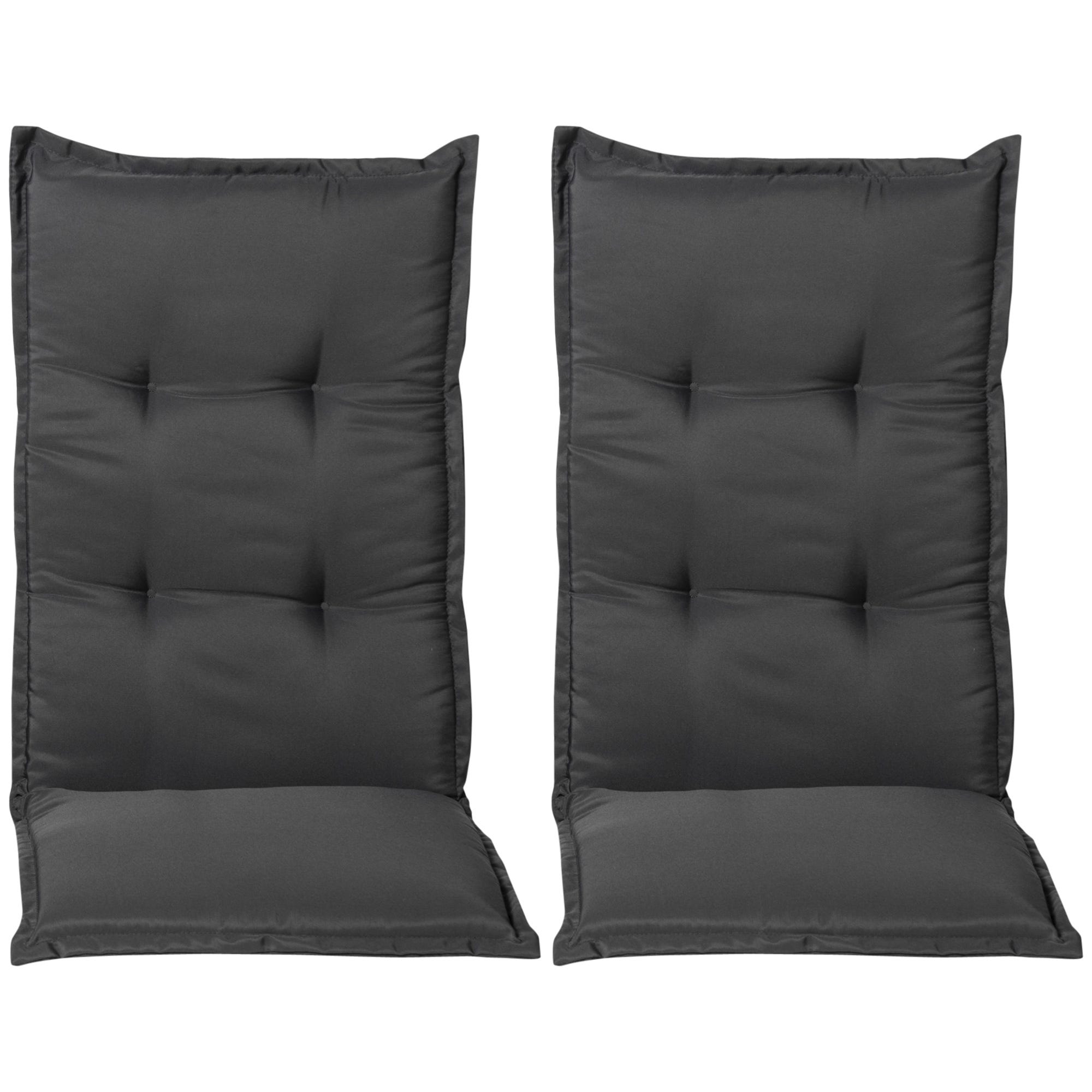 Cuscino Per Sdraio Giardino 50x50cm - Grigio, Antiscivolo, In Poliestere, Per Sedie A Sdraio - Foto 6