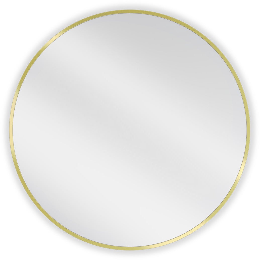 Miroir Mural Rond 30cm YCHMIR - Cadre Doré PVC Pour Salle De Bain Ou Chambre