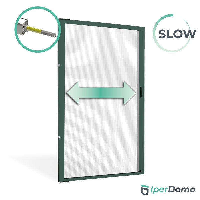 Zanzariera A Rullo Scorrevole Per Porte Finestre - Riducibile In Alluminio 150x250cm Con Frizione, Bianco - Foto 7