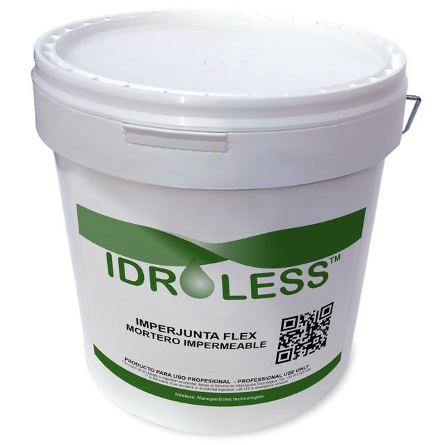 Imperjunta Flex Mortier (4 kg, Blanc) - Mortier imperméable pour remplir et sceller les joints qui empêchent les infiltrations d'eau - Idroless