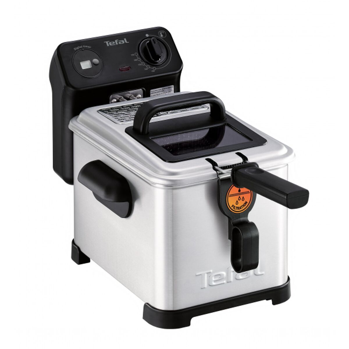 Frytkownica Tefal Filtra Pro pojemność 4L regulowany termostat czarno-stalowa