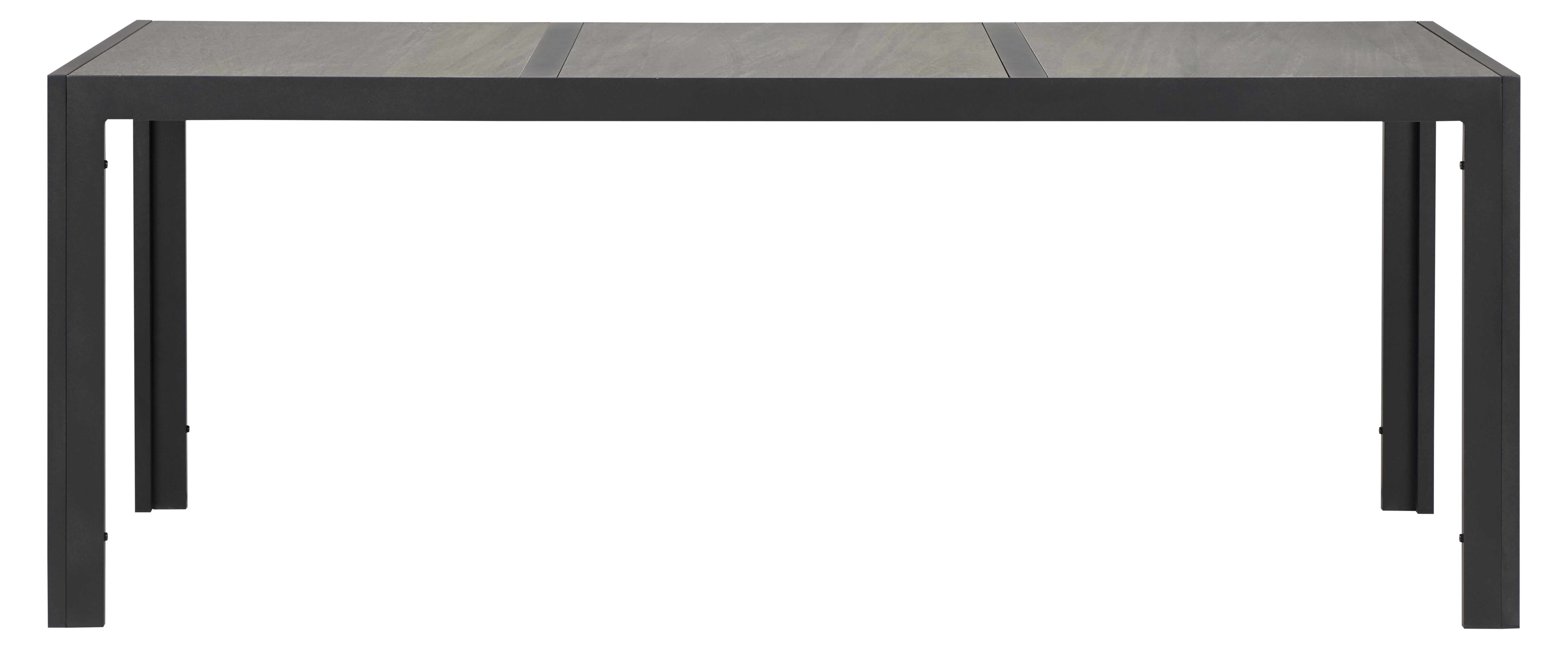 Komma stół ogrodowy 195 x 90 cm, czerń i szary.