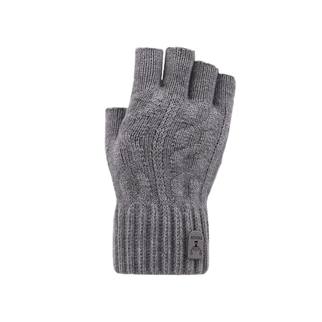 Guanti Senza Dita In Lana Di Alpaca Lavorati A Maglia, Termici, Unisex, Fatti A Mano - Foto 4
