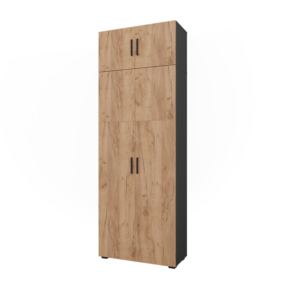Vicco Szafka uniwersalna Ingo, Antracyt/złoty dąb, 80 x 223.8 cm z mocowaniem do szafki