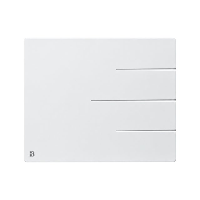 Radiateur électrique fixe connecté WIFI double coeur de chauffe 1000W Bestherm ARYNA horizontal blanc NF