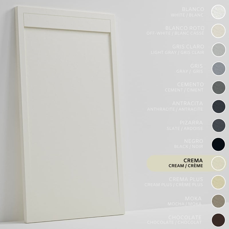 SOULHOME Brodzik prysznicowy– Żywica– Gel Coat– Gładka/Kamienna tekstura – Antypoślizgowy – kremowy- 160X70- Niski 3cm– Minimalistyczny