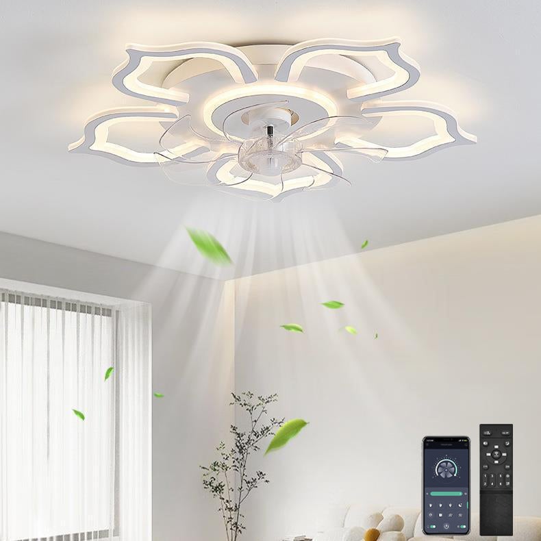 Dobecd Ventilatore A Soffitto Con Luce LED RGB E Telecomando – 6 Velocità, Silenzioso, Reversibile, Con App E Timer, 64 Cm - 2