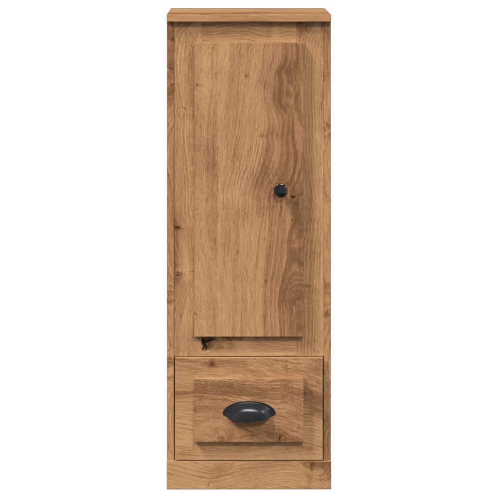 Credenza alta artigianale in rovere 36x35,5x103,5 cm in MDF - 4