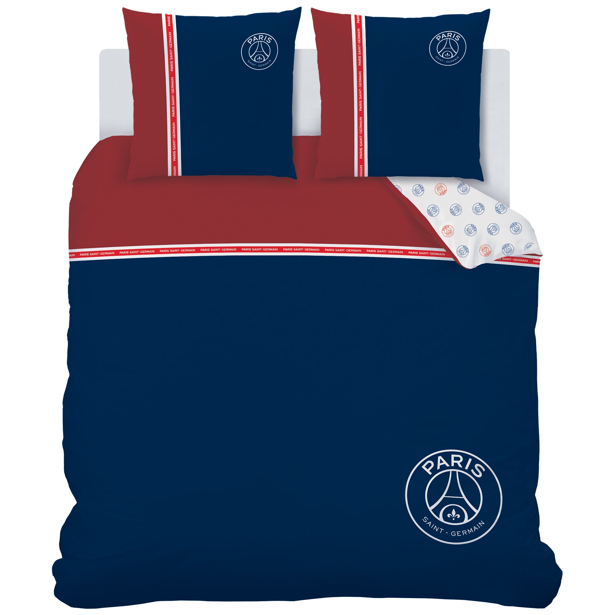 Parure de lit imprimée 100% coton, PSG MINIMALISTE - 8