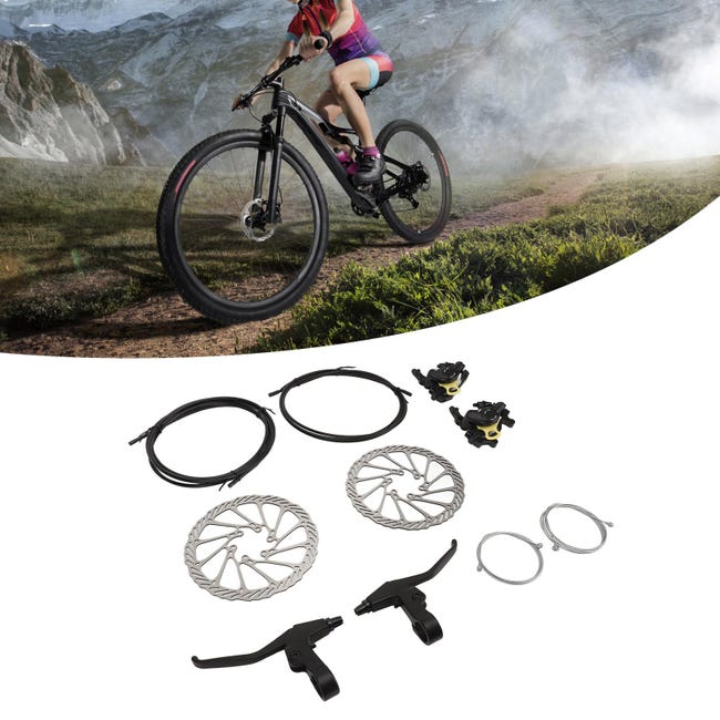 Kit freno a disco bici con rotore leva freno, staffa anteriore e