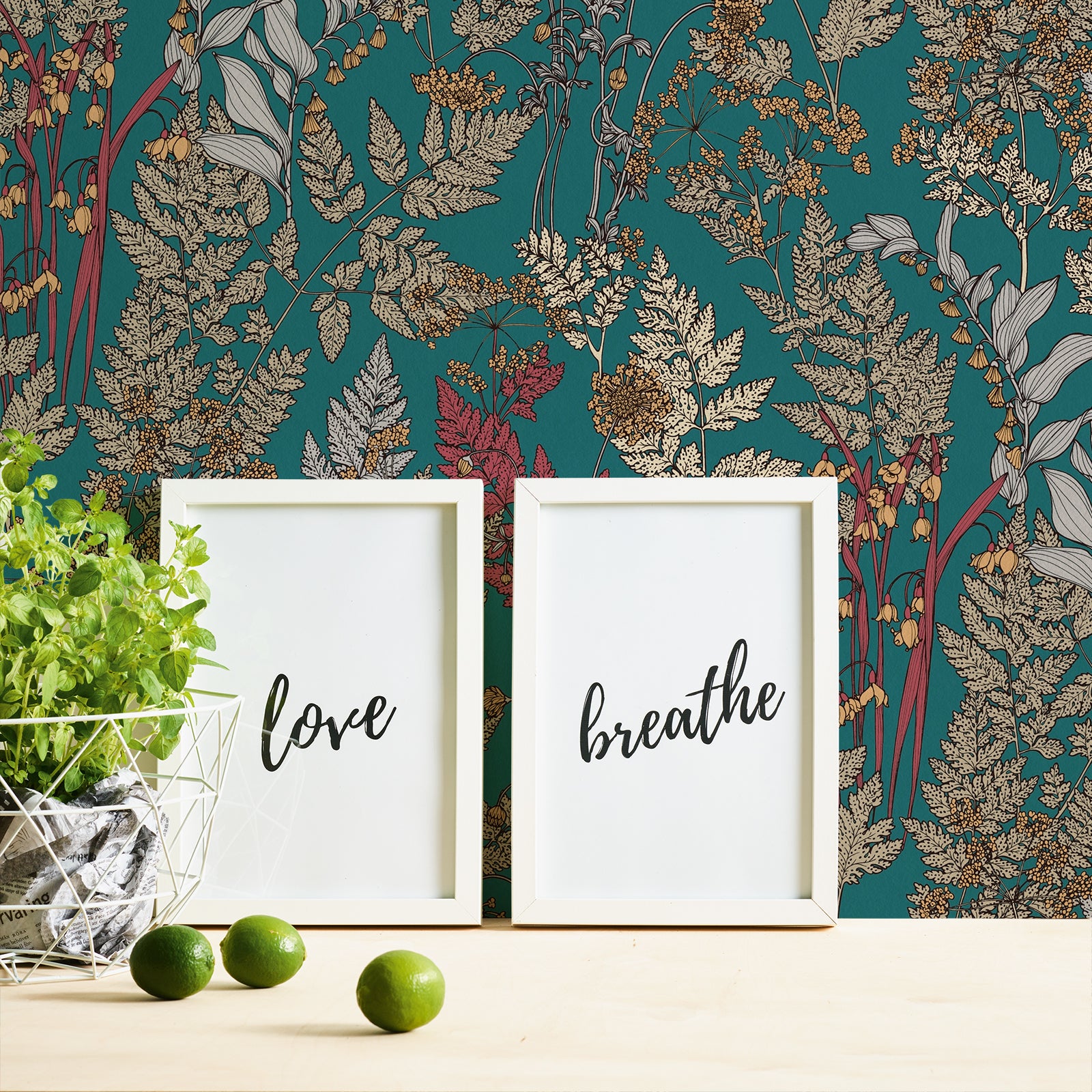 Papel pintado azul con estampado floral estilo retro papel pintado dibujos de hojas y flores papel pintado decorativo para interior elegante