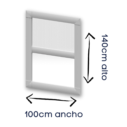 [KIT] Mosquitera corredera recortable color blanco medidas 100x140 - 3