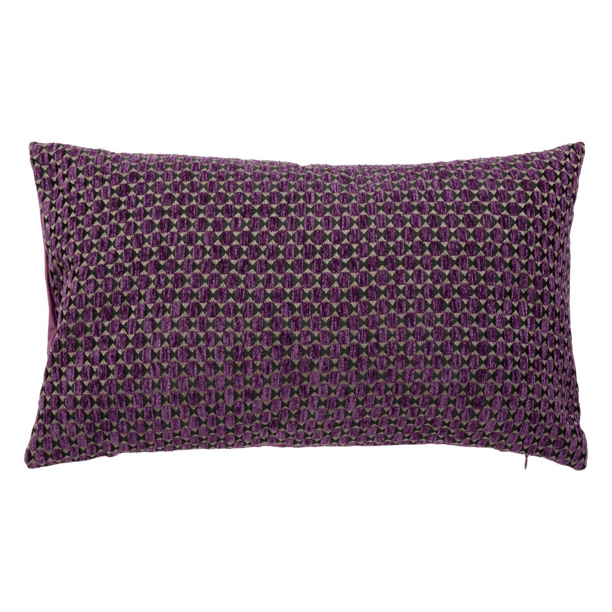 Coussin jacquard Zaika violet 30x50cm Atmosphera créateur d'intérieur