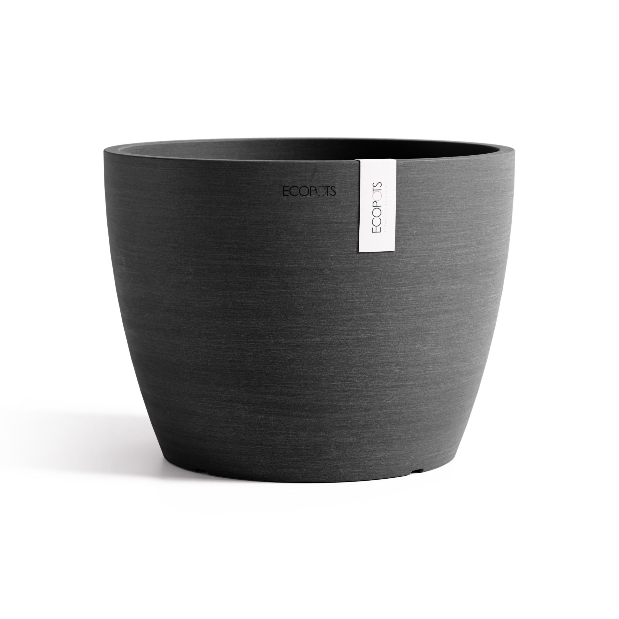 Soucoupe Ecopots Rotterdam Taupe – 35x35 Cm Extérieur / 31x31 Cm Intérieur, Pour Pots En Plastique Recyclé Durable