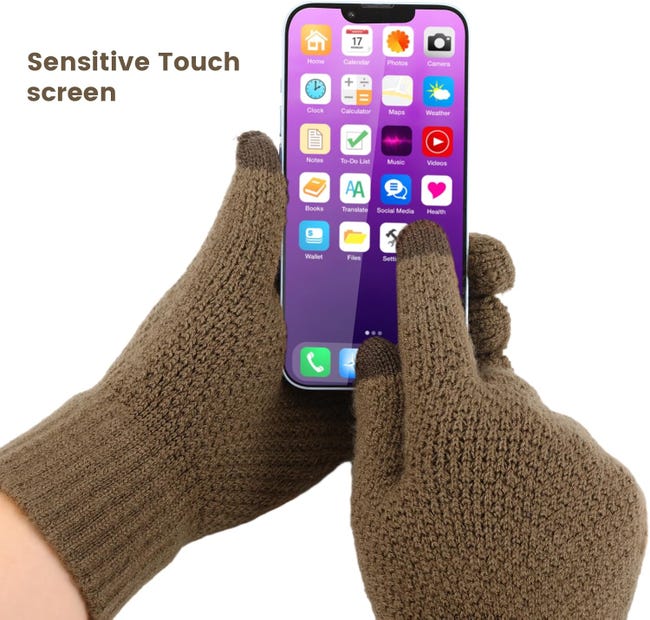 AUOKAI Guanti da Ciclismo Invernali, Touch Screen Guanti Sportivi per AUOKAI Guanti da Ciclismo Invernali, Touch Screen Guanti Sportivi per