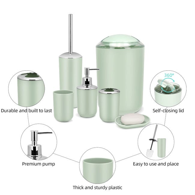 AMEEDA Set di Accessori per Il Bagno Set da Bagno in Marmo Naturale Verde Scuro, Vassoio di Lusso Leggero, portaspazzolino, Dispenser di Sapone(Soap Dispenser C AMEEDA Set di Accessori per Il Bagno Set da Bagno in Marmo Naturale Verde Scuro, Vassoio di Lusso Leggero, portaspazzolino, Dispenser di Sapone(Soap Dispenser C