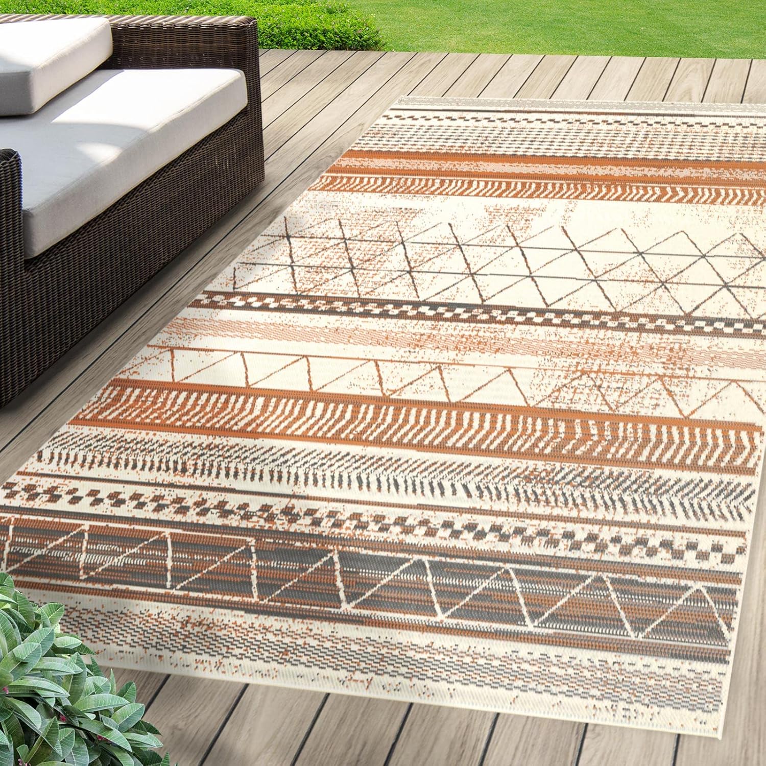 Tapis de séjour Rebel, Marron 80 x 150 cm - 6