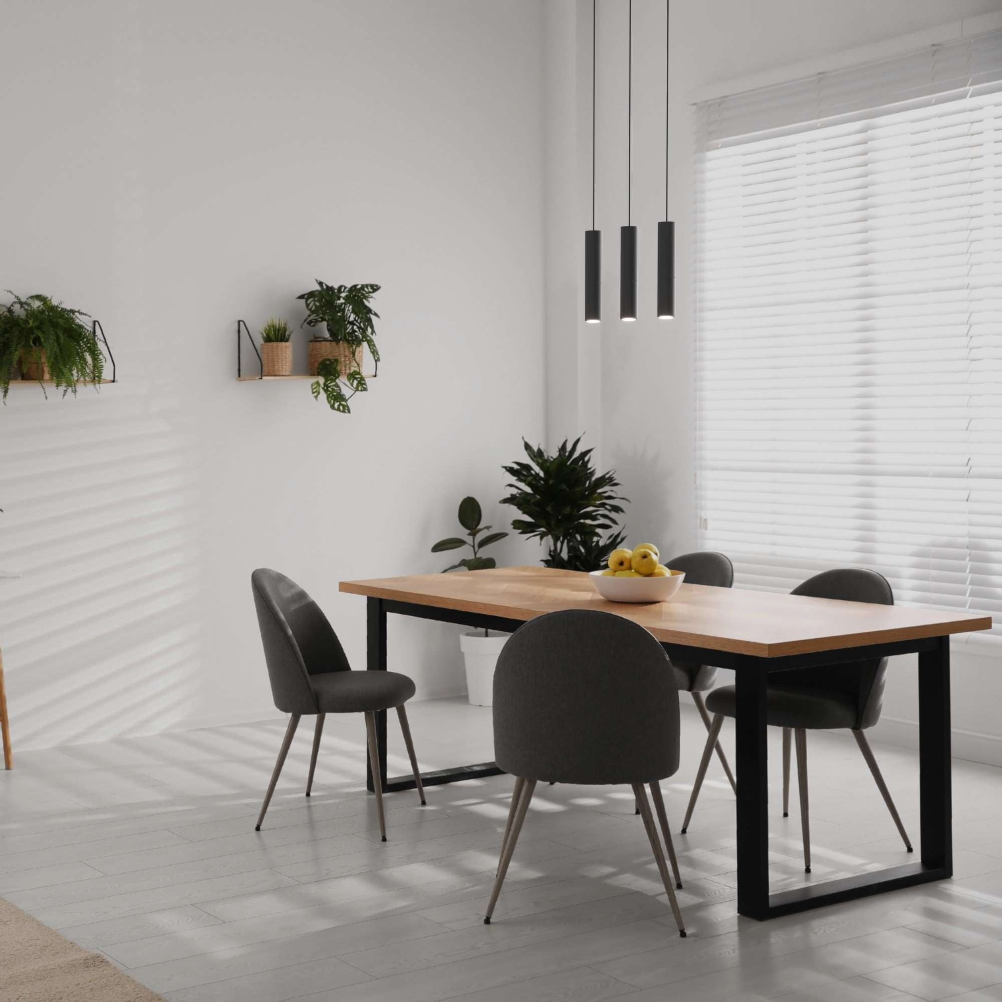 Candeeiro suspenso triplo minimalista 