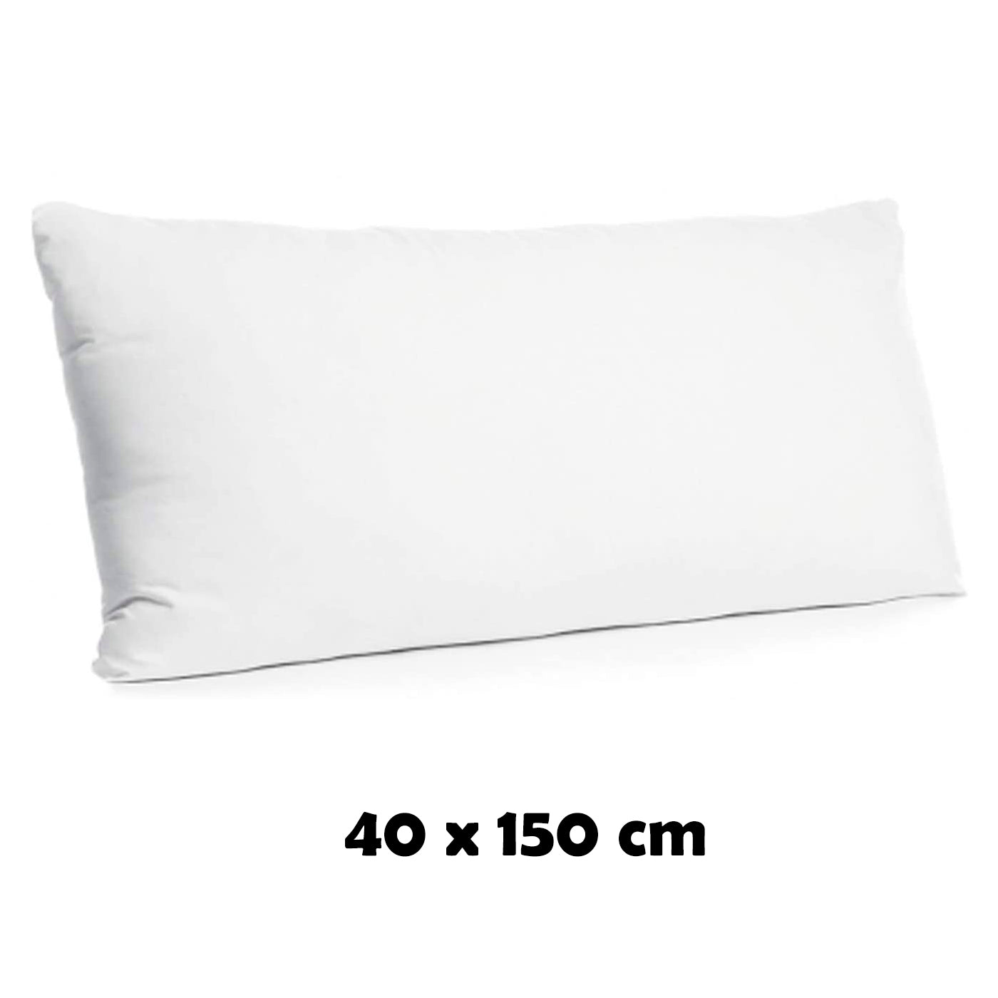 Almohada de fibra hueca siliconada de alta recuperación, tacto suave, antialérgico, higiene garantizada. (40 x 150 cm)