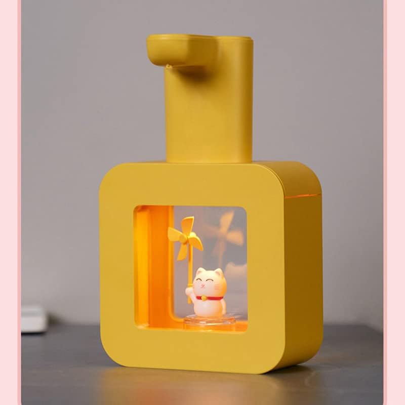 Distributeur de savon automatique jaune pour enfants, distributeur de savon automatique sans contact, savon en mousse intelligent pour cuisine et sall - 2