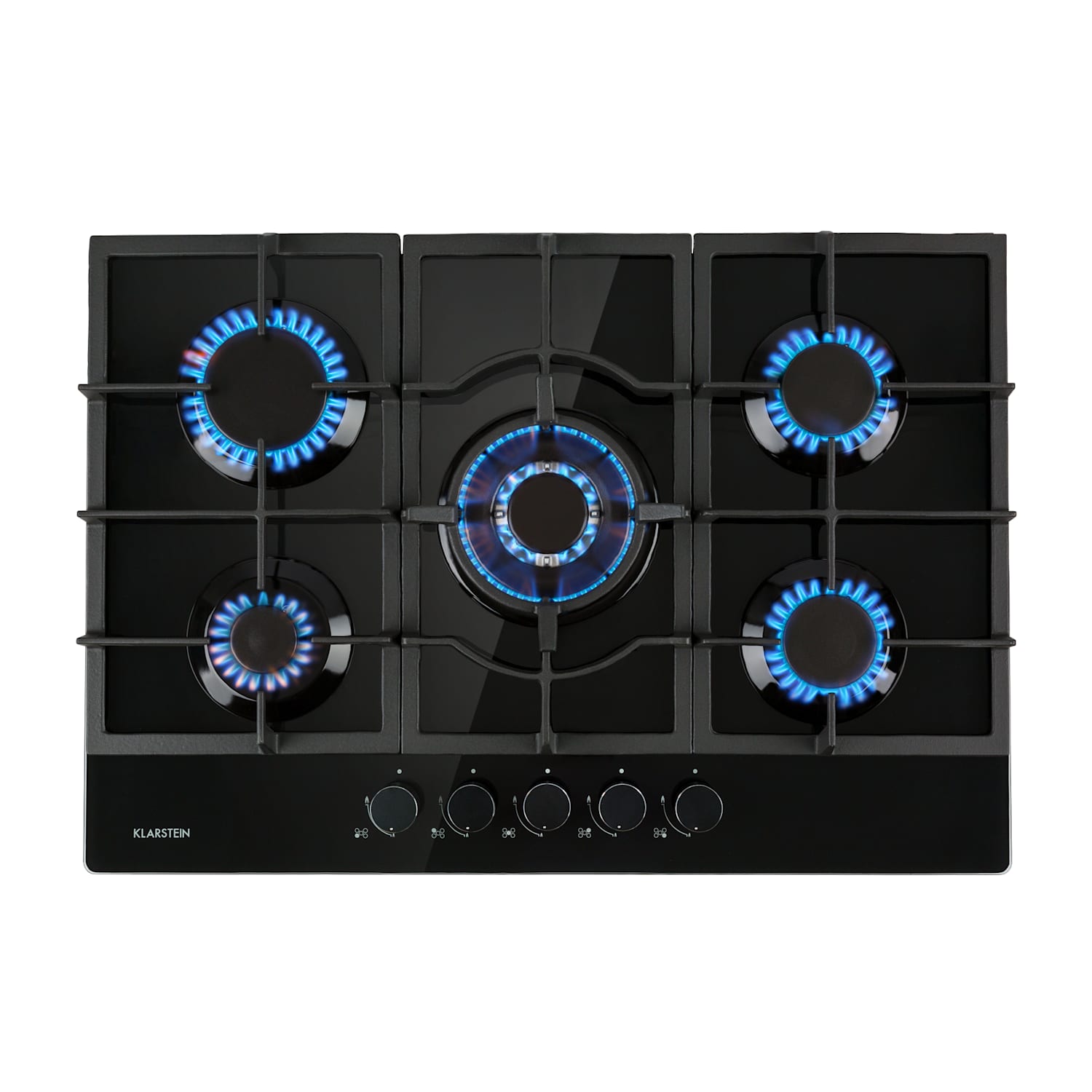 Klarstein Ignito 5 Zonen Cocina A Gas Con 5 Quemadores Vitrocerámica Negro , Leroy Merlin
