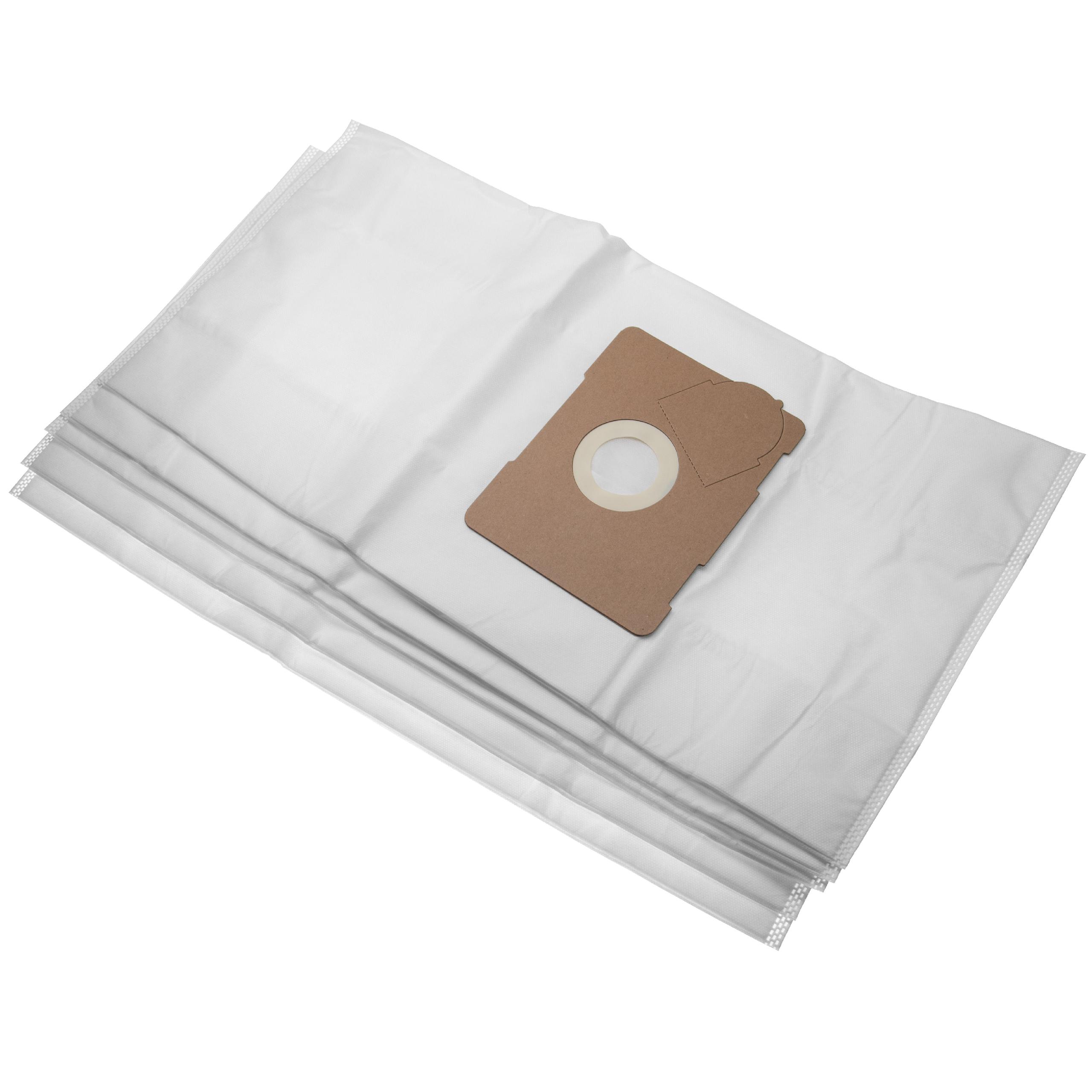 vhbw 5x Sacs filtrants compatible avec Protool Festool VCP 321 E-L dispositif d'aspiration - microfibres non tissées, 63,65cm x 30,1cm, blanc - 4