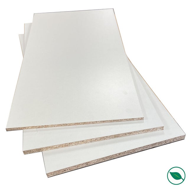 Panneau mélaminé blanc 800 x 600 x 18 mm. - PEFC 70%