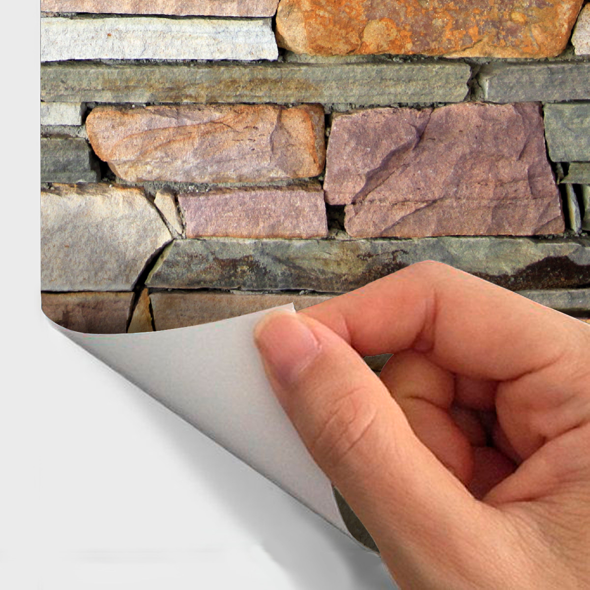 Adesivi materiale pietra montagna di Esterel - Sticker adesivo - adesivi murali - 60x60cm - 5