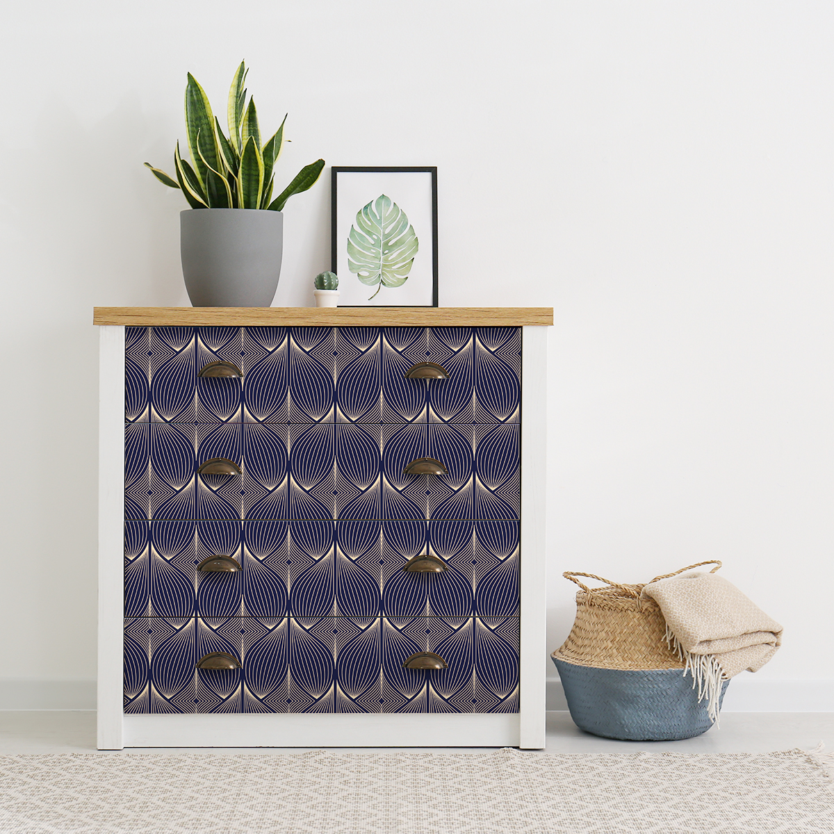 Vinilo muebles escandinavos driak - adhesivo de pared - revestimiento sticker mural decorativo - 40x60cm