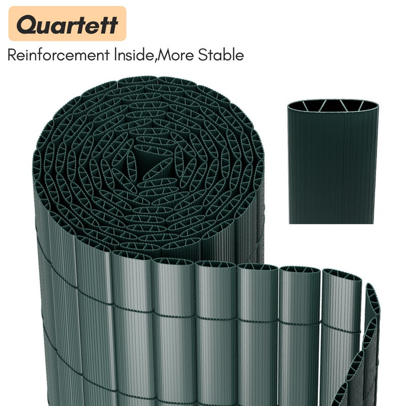 Recinzione Per Privacy HDPE 150 G/m² 6'x25' - Blocco 95% UV Con Occhielli In Ottone - Per Giardino E Terrazzo