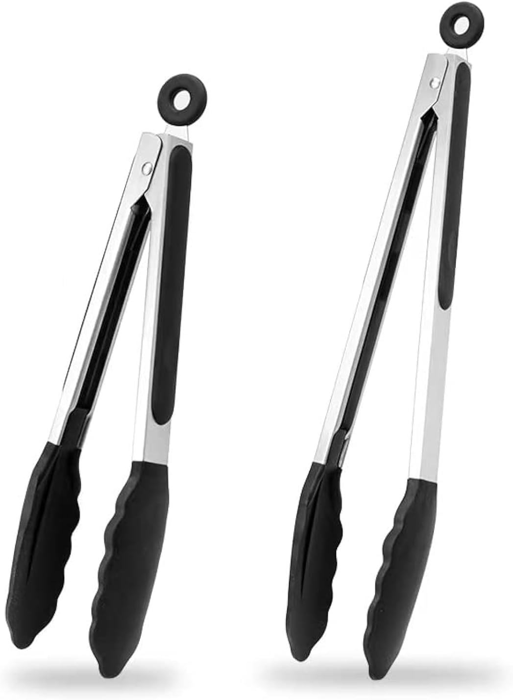 Szczypce kuchenne ze stali nierdzewnej, szczypce do mięsa, szczypce odporne na ciepło do grillowania i gotowania (2 sztuki, 26,5 cm x 34,5 cm)